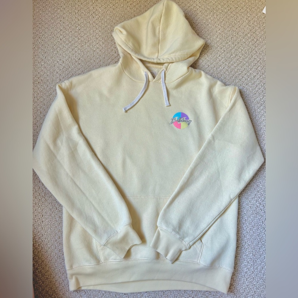 Billabong Yellow Fleece Pullover Hoodie